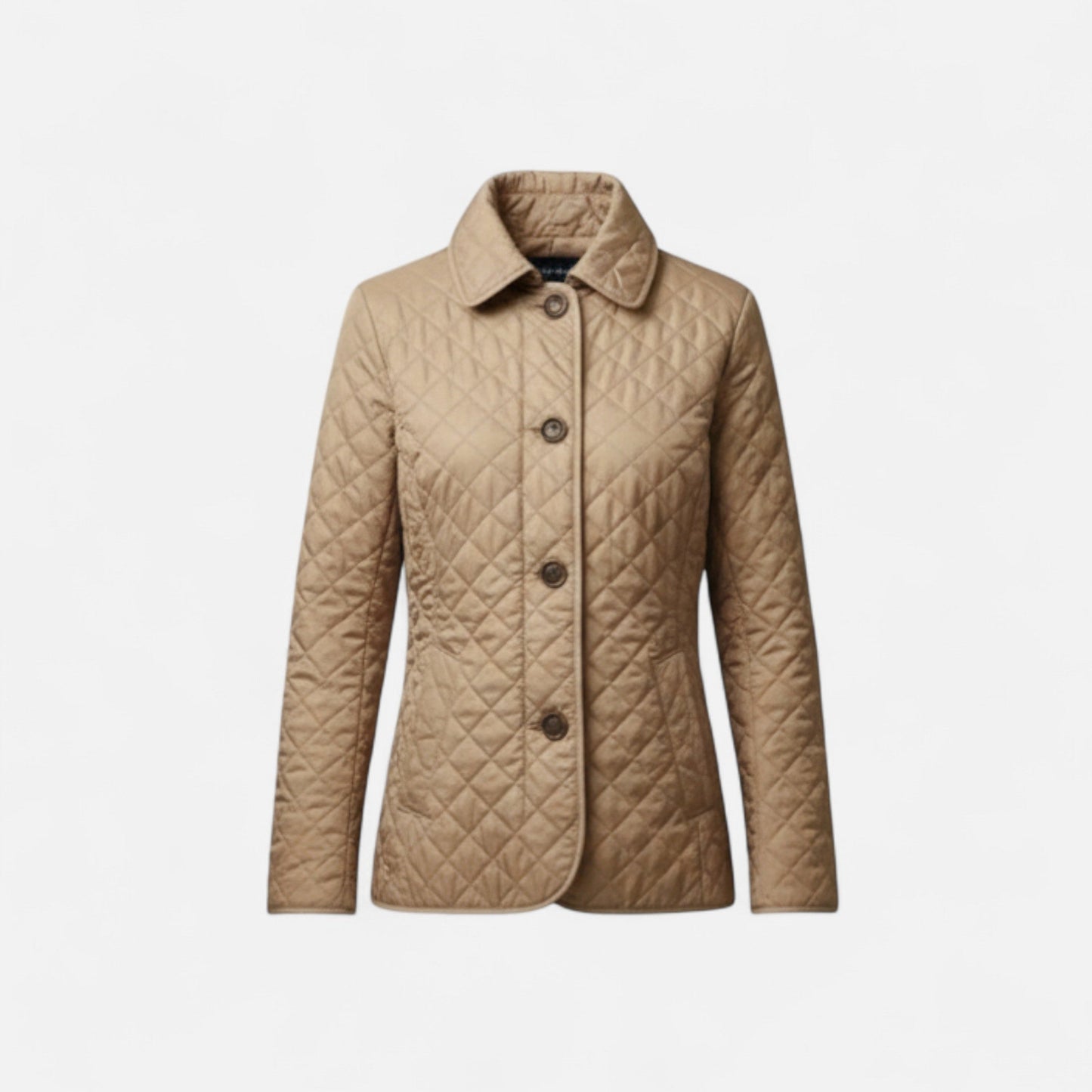 Chaqueta Acolchada Mujer Cuello Solapa Elegante