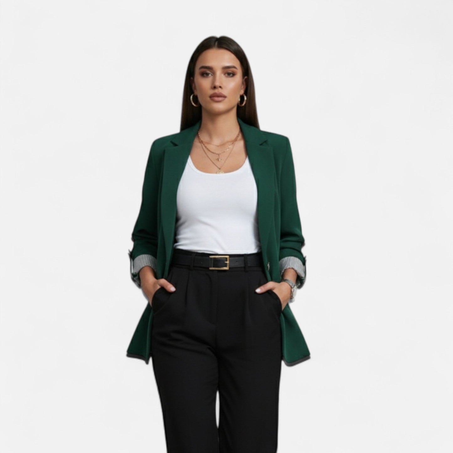 Blazer de Estilo Clásico para Mujer